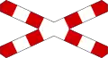 G-3Andreaskreuz (Bahnübergang eingleisig)
