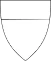 Wappen von Łagoda in der Originalversion (Siegel von Nikolaus Wirsing dem Älteren, 1359)