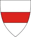 Übergangsversion des Wappens von Łagoda (15. Jahrhundert)