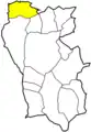 Lage von Podszkle in der Gemeinde