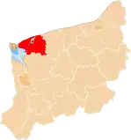 Lage des Powiats