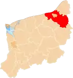 Lage des Powiats