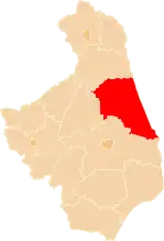Lage des Powiat