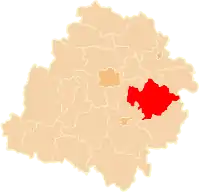Lage in der Wojewodschaft Łódź