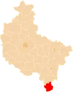 Karte des Powiat Kępiński