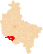 Karte des Powiat Leszczyński