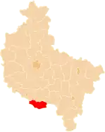 Karte des Powiat Rawicki
