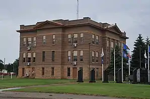 Potter County Courthouse, einer von acht Einträgen des Countys im NRHP