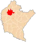 Karte des Powiat Kolbuszowski