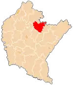 Karte des Powiat Leżajski