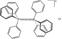 Struktur von µ-Nitrido-bis(triphenylphosphan)-chlorid