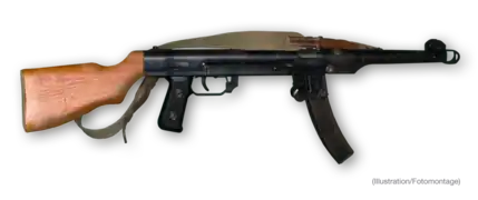 Polnische PPS-43 wz. 52 mit Holzkolben