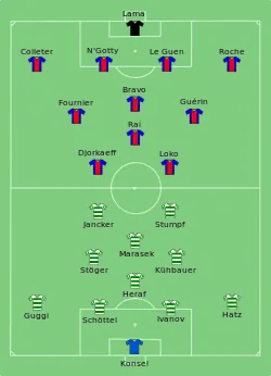 Aufstellung Paris Saint-Germain gegen SK Rapid Wien