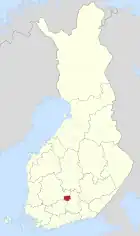 Lage von Padasjoki in Finnland