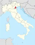 Lage innerhalb Italiens