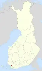 Lage von Paimio in Finnland