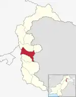 Karte von Pakistan, Position von Distrikt Punch hervorgehoben
