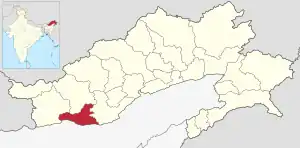 Lagekarte des Distrikts