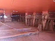 Pallen in einem Schwimmdock in Bremerhaven