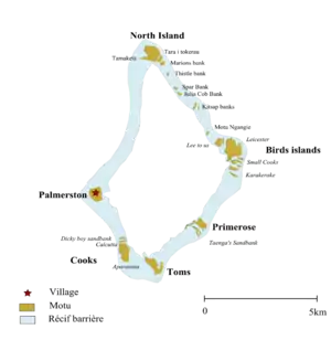 Karte des Atolls