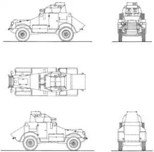 Panhard 165/175 AMD TOE, Rißzeichnung