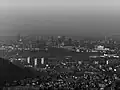 Panoramablick von der hinteren Ruine Wartenberg (Turm) in Muttenz