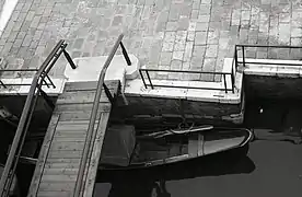 Private Zugangsbrücke, Detail