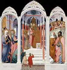 Paolo di Giovanni Fei, Darbringung der Jungfrau im Tempel, 1398-1399, 147 x 144 cm, National Gallery of Art Washington D.C.