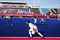 Die Riverbank Arena während der paralympischen Fußball-Wettbewerbe