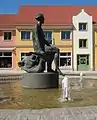 Brunnen „Weib auf Stierkopf“
