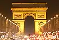 Arc de Triomphe bei Nacht