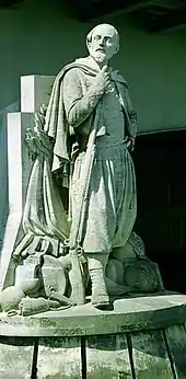 Zuave von Georges Diebolt, am Pfeiler der Pont de l'Alma