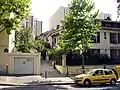 Villa de Bellevue, gesehen von der Rue de Mouzaïa