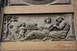 Relief an der Innenseite des Eingangsportals