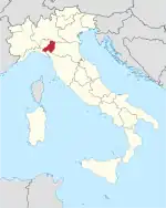 Lage innerhalb Italiens