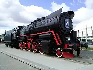 Lok der Baureihe Ty51 als Denkmalslok