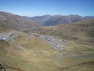 Blick von der Passhöhe nach Osten auf Pas de la Casa