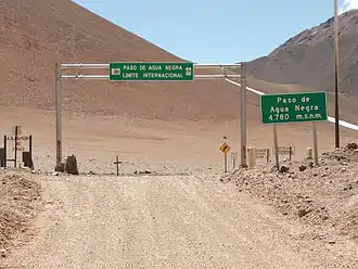 Grenzübergang am Paso del Agua Negra