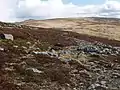 Blick vom nordwestlich benachbarten Càrn an t-Sagairt Mòr zum Cairn Bannoch (links) und Fafernie (rechts)