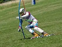 Patrick Menge im Weltcupslalom von Rettenbach im Juli 2011