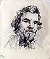 Paul Cézanne:Bildnis Eugène Delacroix
