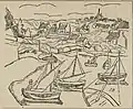 Buchillustration: Hafen von Ploumanac’h