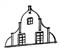 Altes Rathaus, Giebelzeichnung (Paul Sültenfuß)
