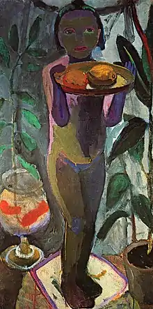 Paula Modersohn-BeckerKinderakt mit Goldfischglas, 1906/1907