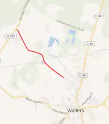 Streckenabschnitt Wallers à Hélesmes