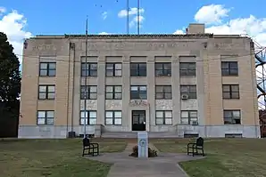 Pawnee County Courthouse, einer von 13 Einträgen des Countys im NRHP