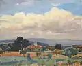 Paysage provençal, undatiert, Öl/Leinwand, Privatsammlung