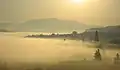 Sonnenaufgang über der Stadt