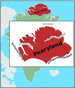 Karte von Peary Land