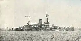 Das dänische Panzerschiff Peder Skram  1939